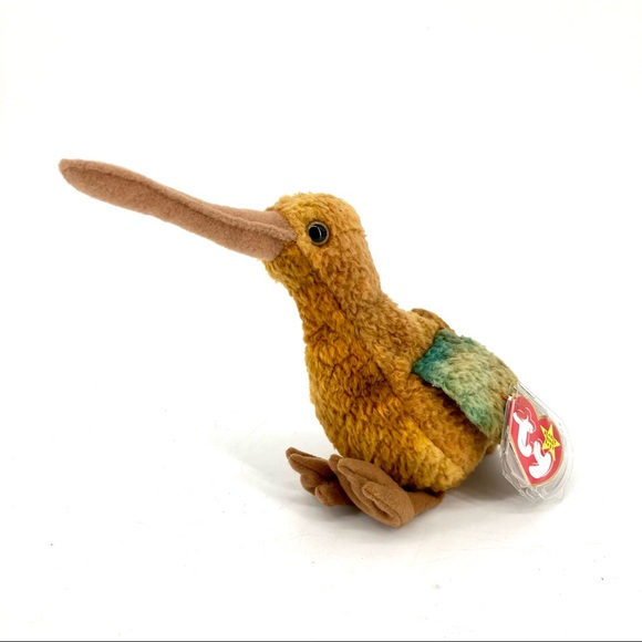Ty Other - Ty Beanie Baby: “Beak the kiwi” with original tag. DOB: 2-3-1998